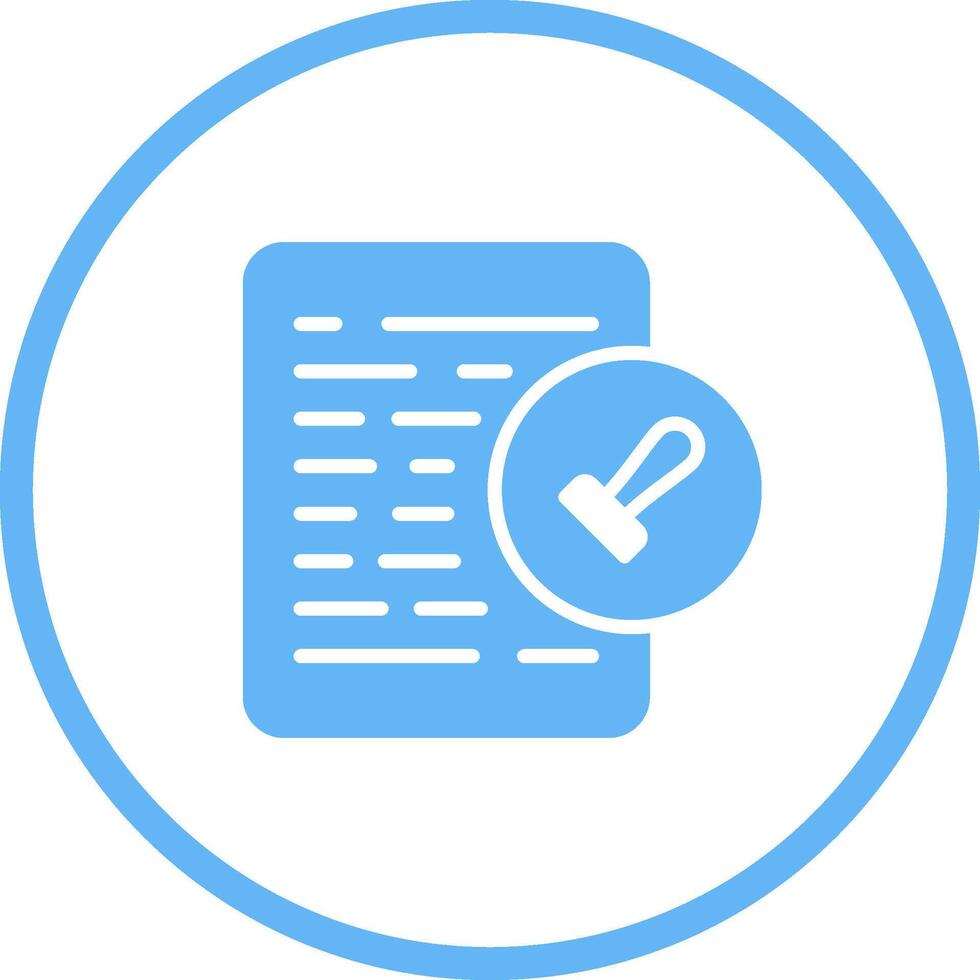 Document Permissions Vector Icon