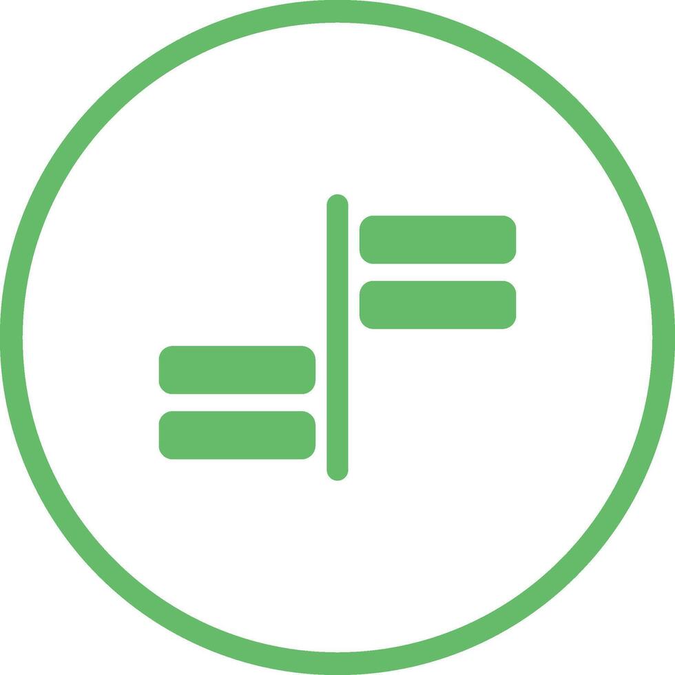 Horizontal Alignment Vector Icon