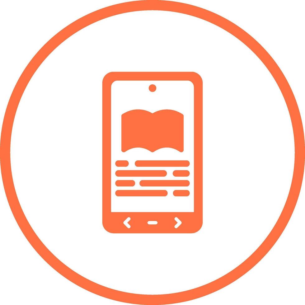 E book Reader Vector Icon