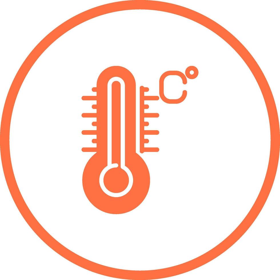 icono de vector de temperatura