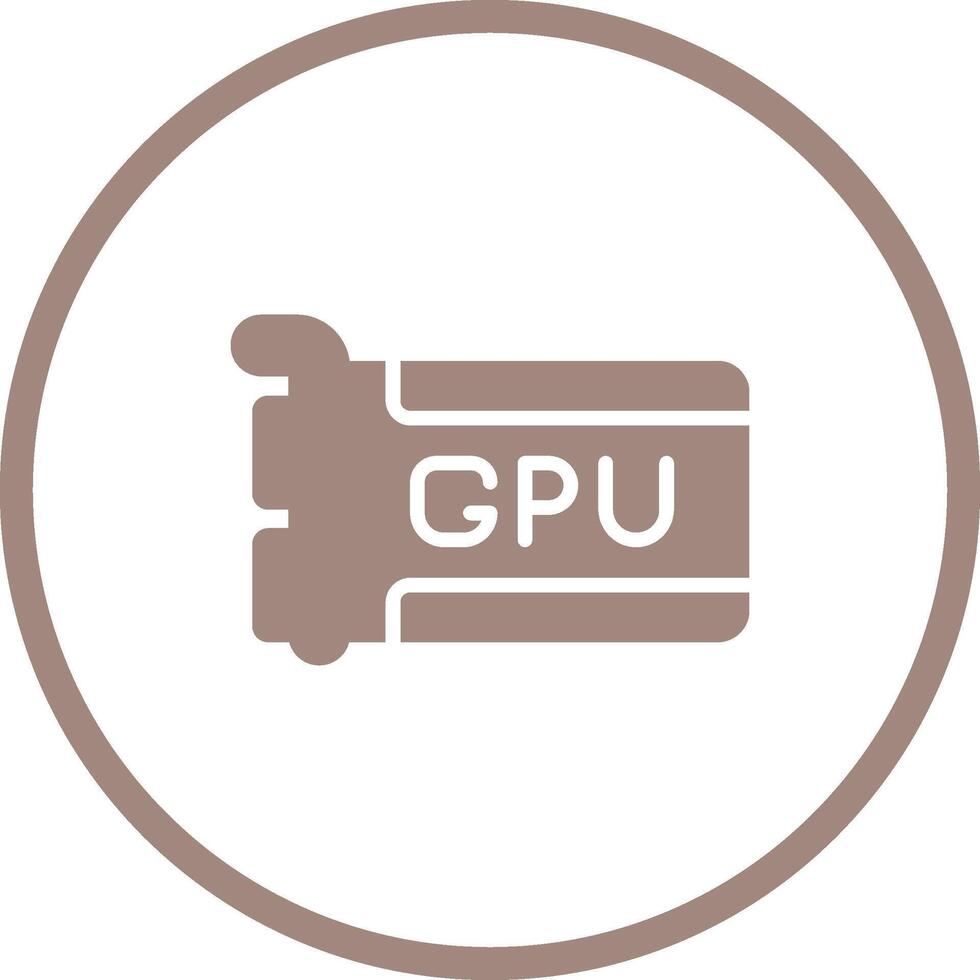 icono de vector de gpu