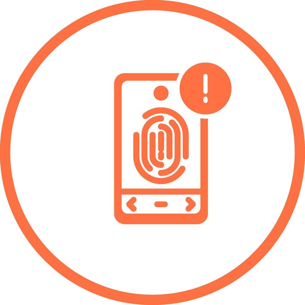 Biometric Identification Vector Icon