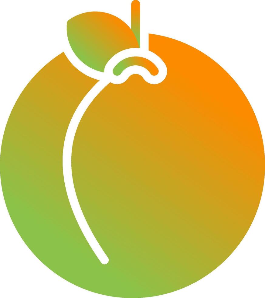 Peach Vector Icon