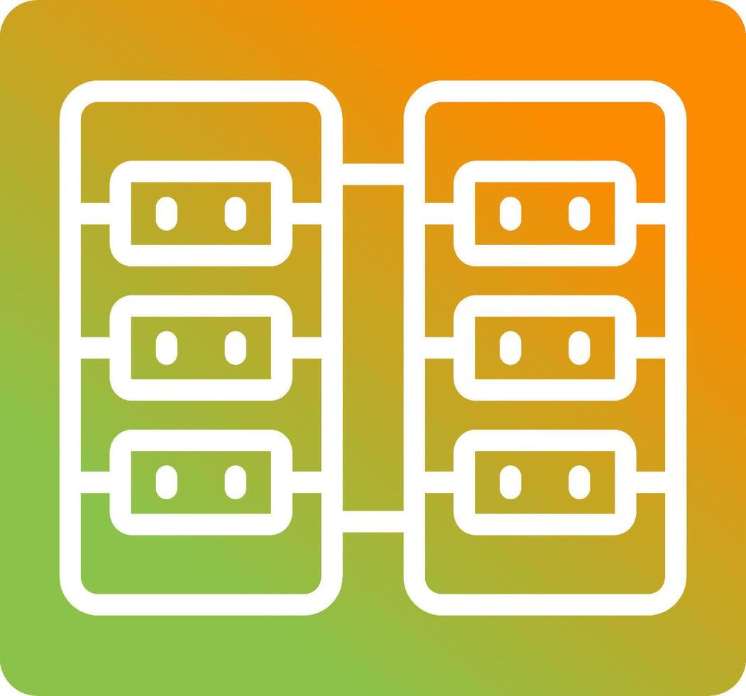 Server Room Vector Icon
