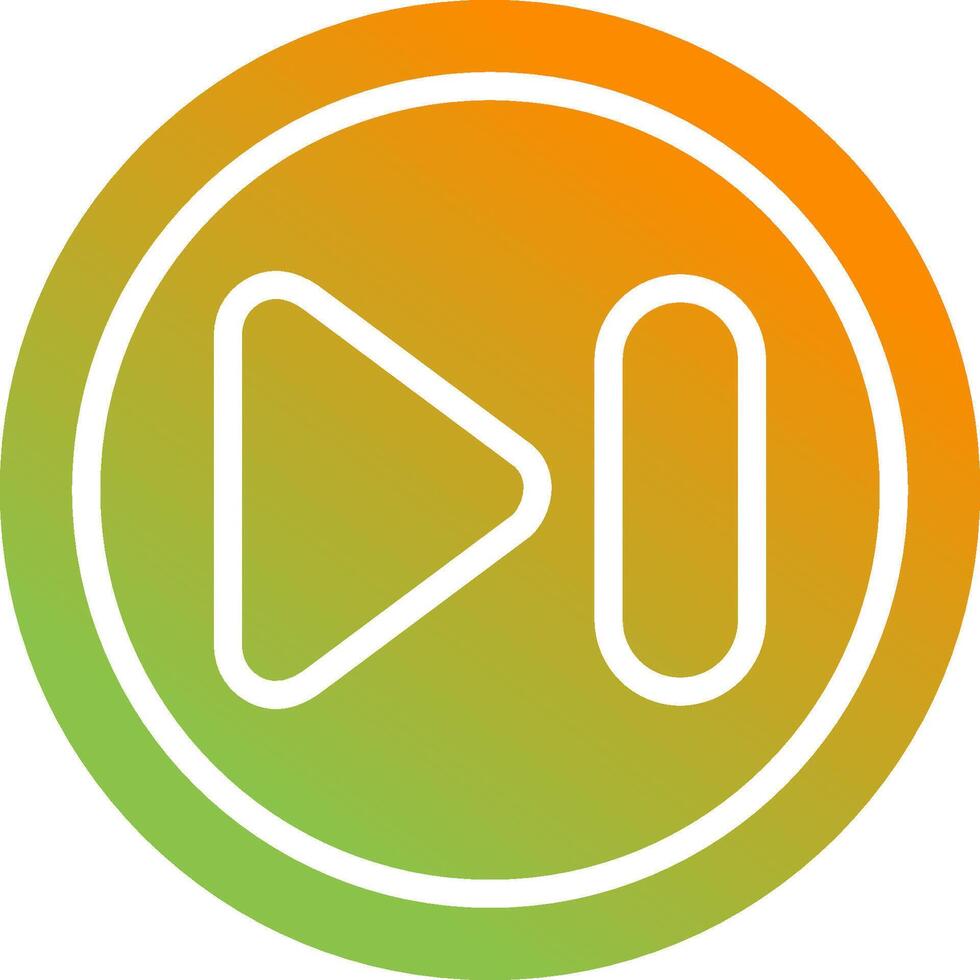 Next Track Button Vector Icon