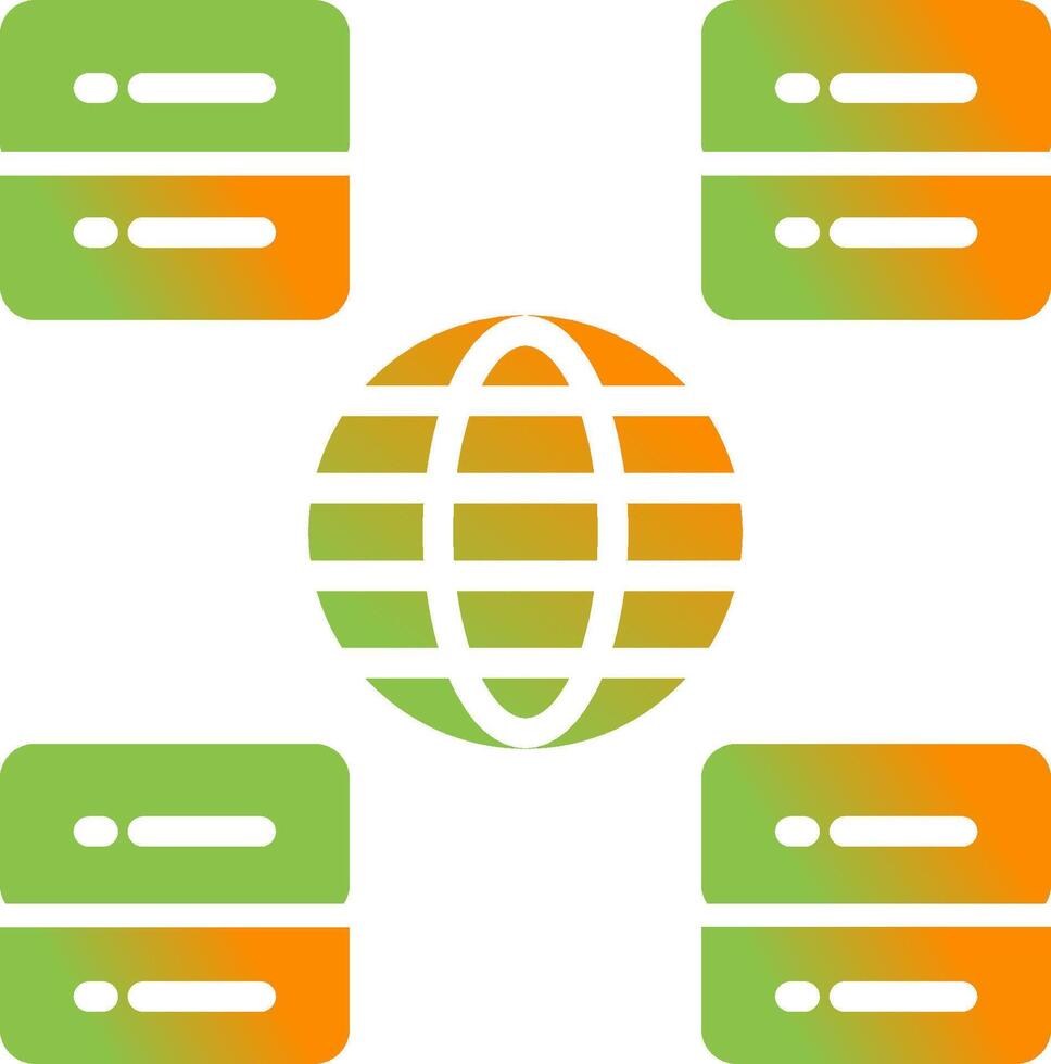 Content Delivery Network Vector Icon