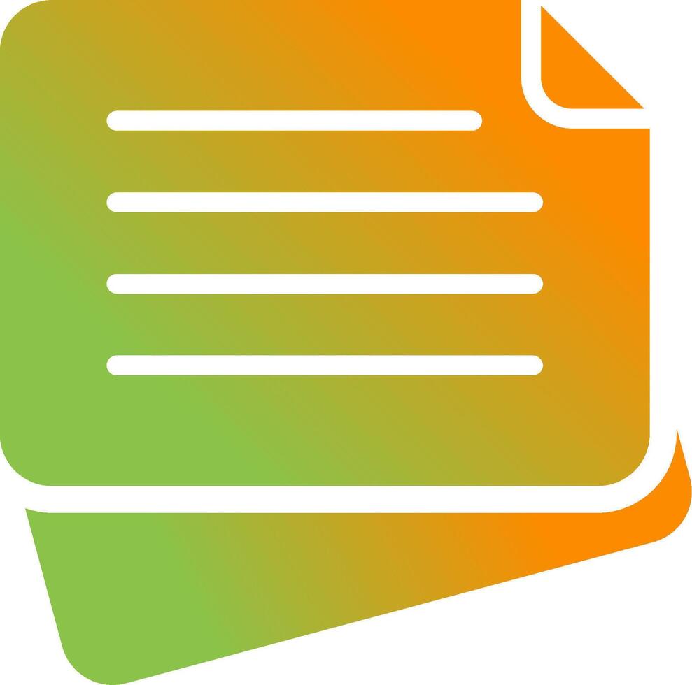 Sticky Note Vector Icon