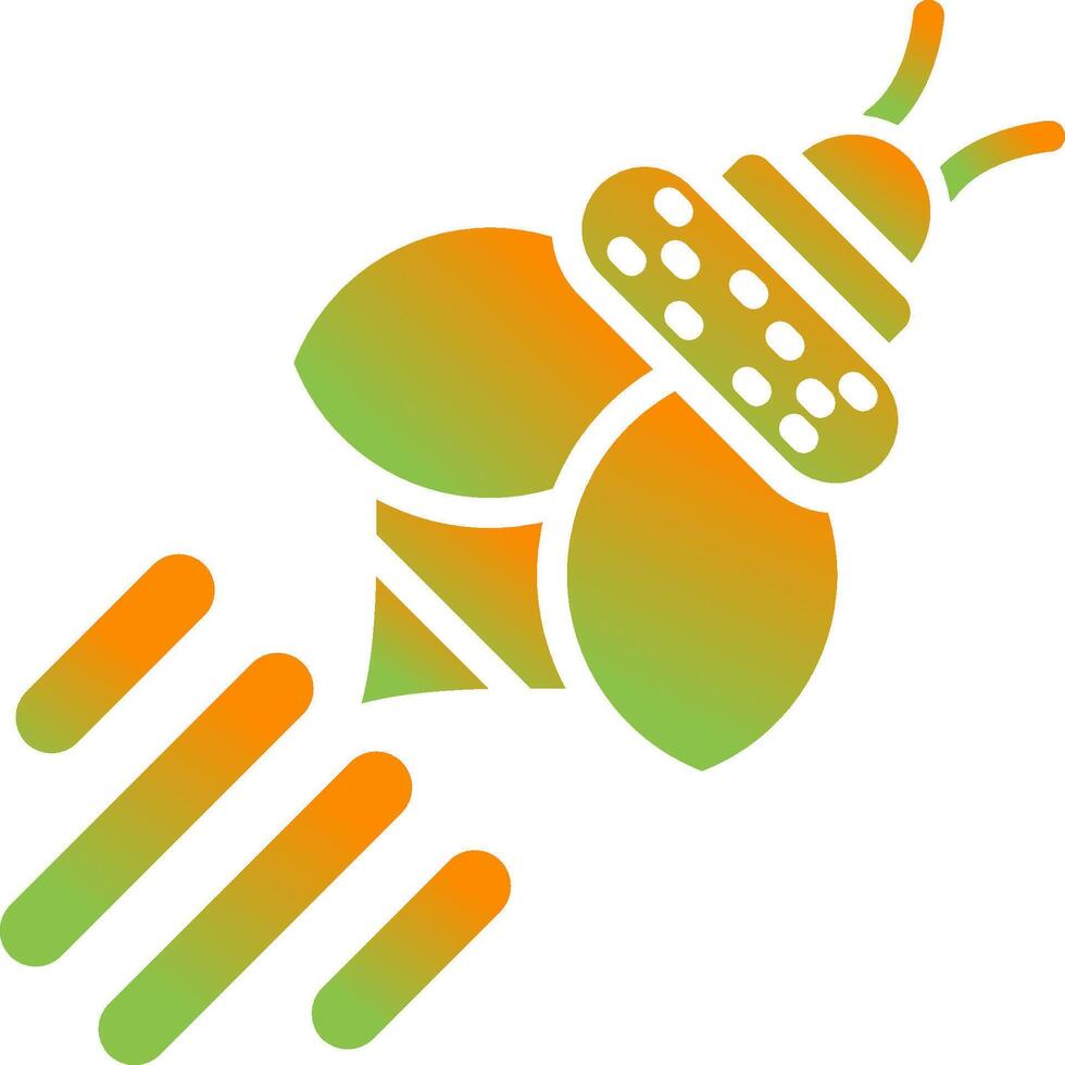 icono de vector de abeja