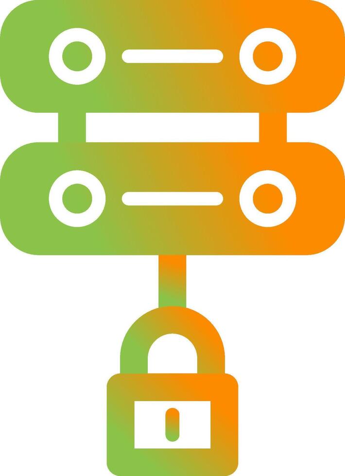 Server Security Vector Icon