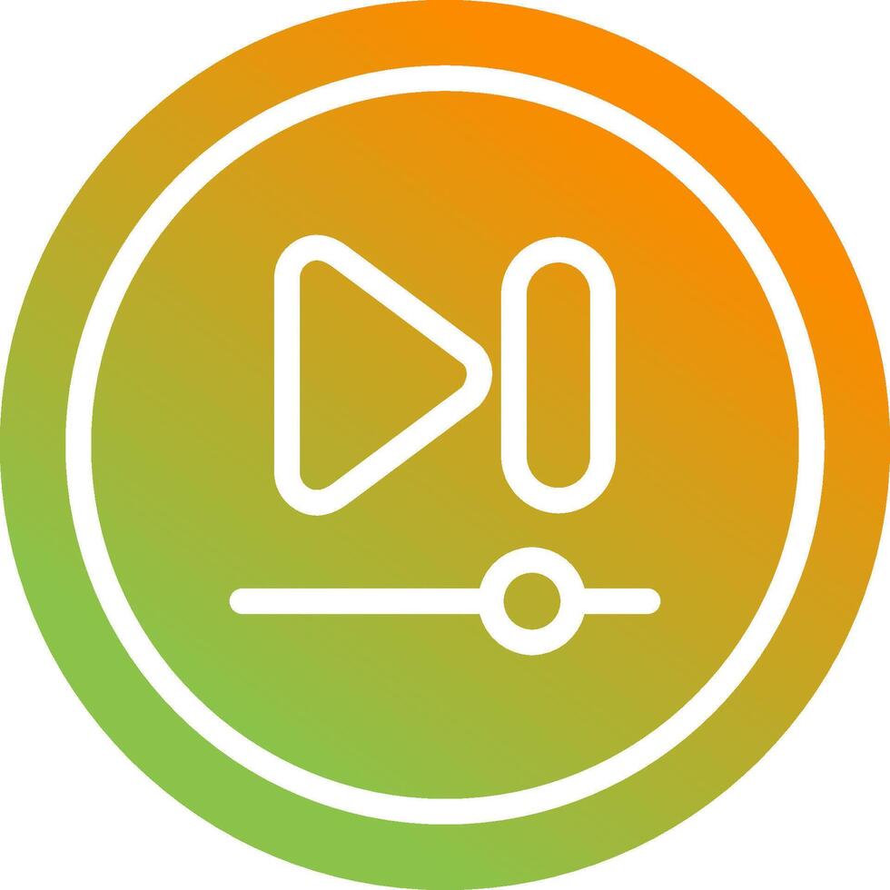 Video Next Track Button Vector Icon