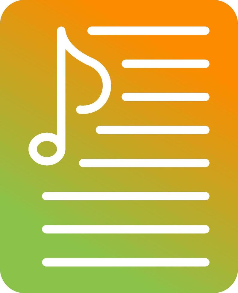 Music Playlist Vector Icon