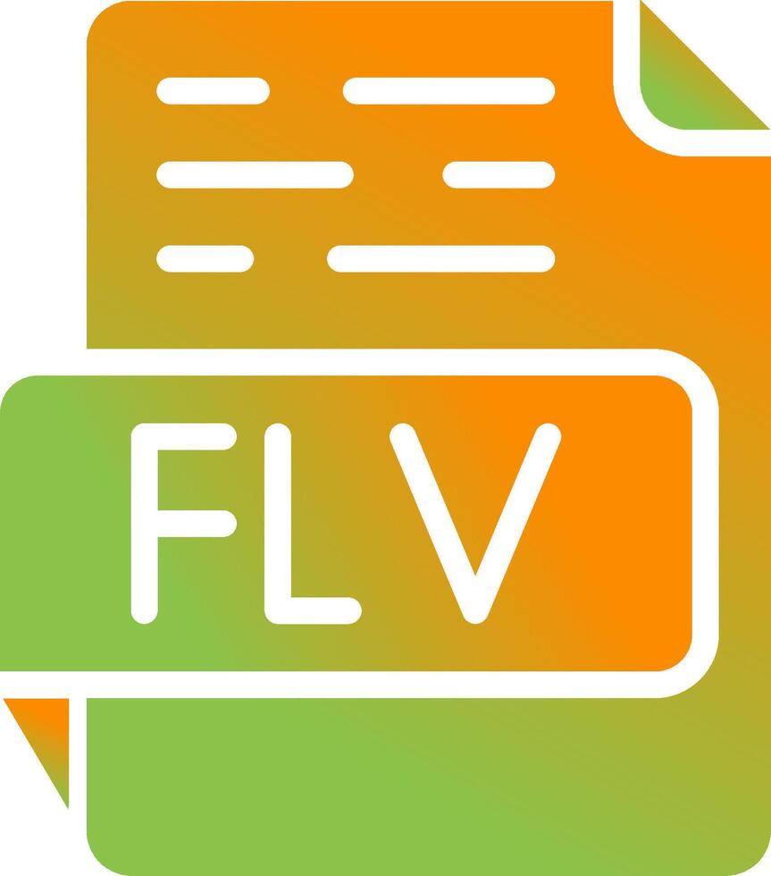 FLV Vector Icon