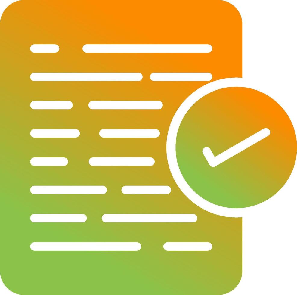 Document Approval Vector Icon