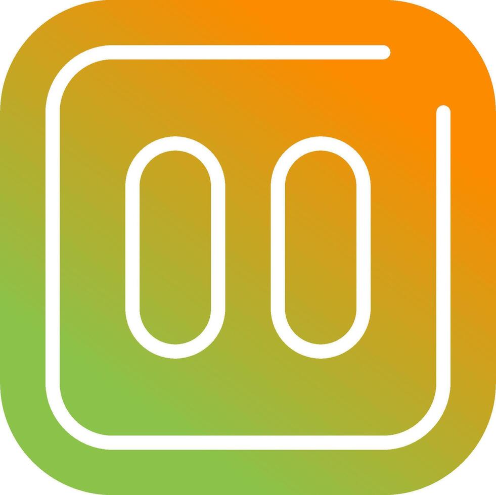 Pause Sqaure Vector Icon
