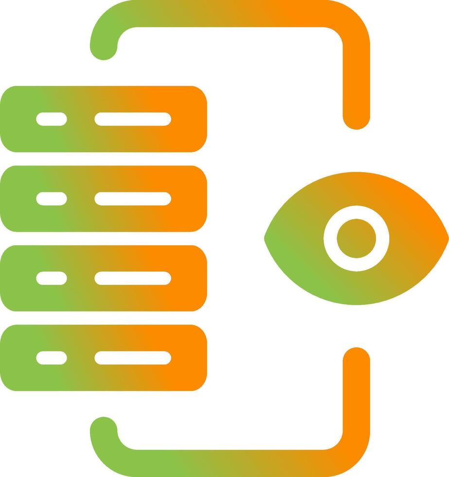 Server Monitoring Vector Icon