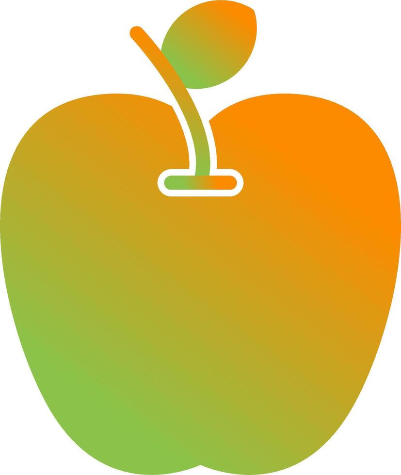 icono de vector de manzana