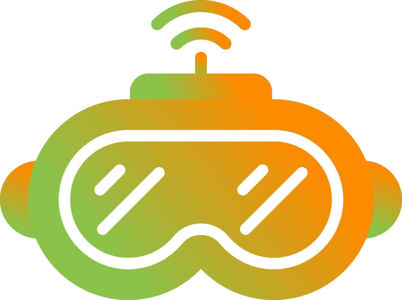 icono de vector de gafas vr