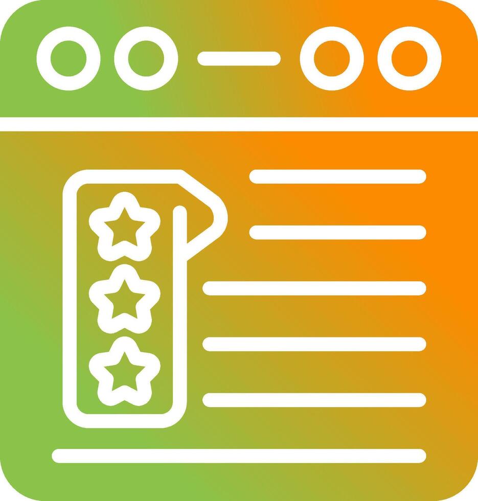 Review Vector Icon
