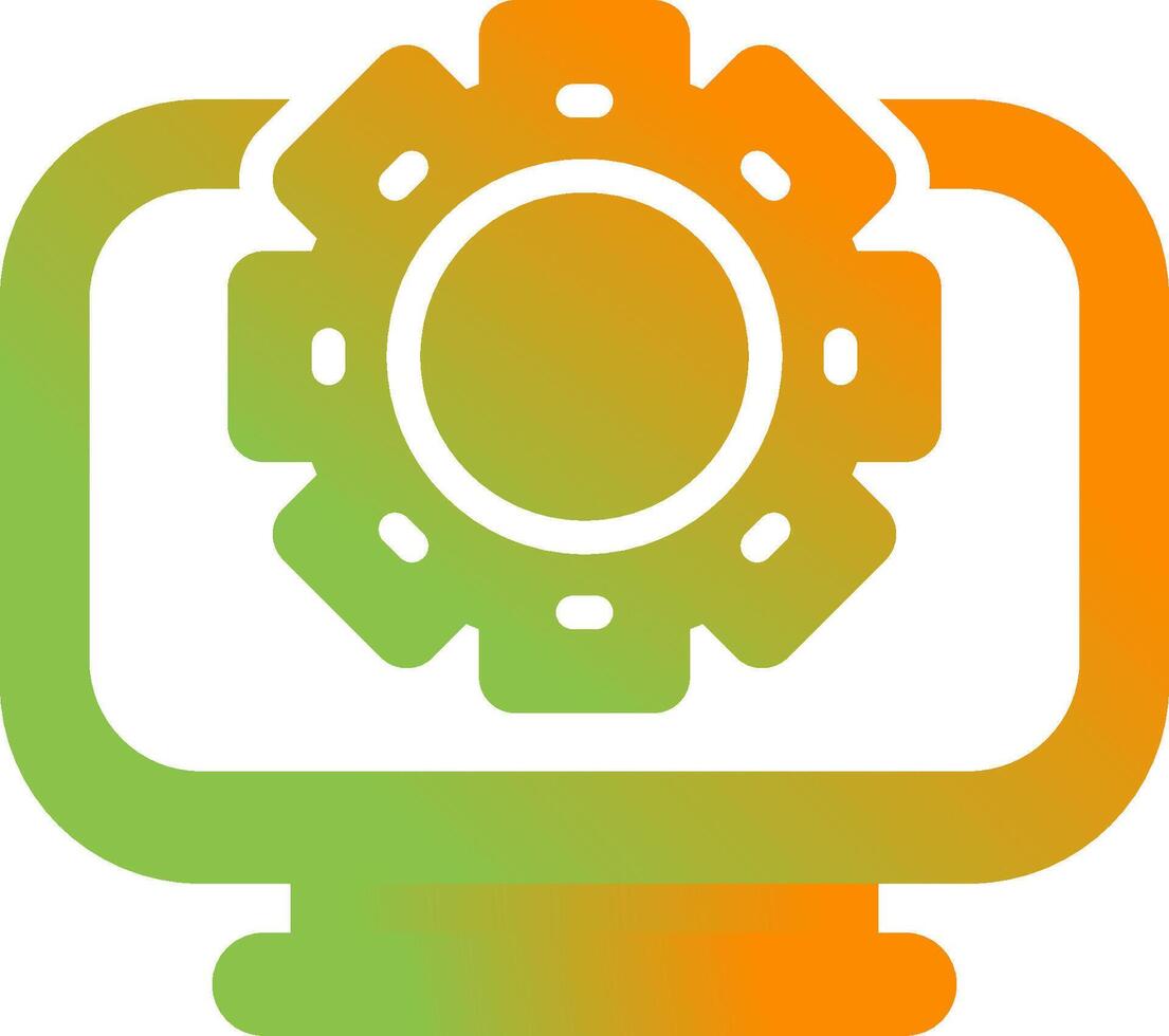 Desktop Computer Vector Icon