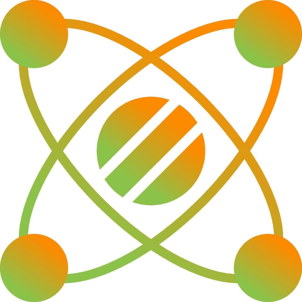 icono de vector de sistema solar