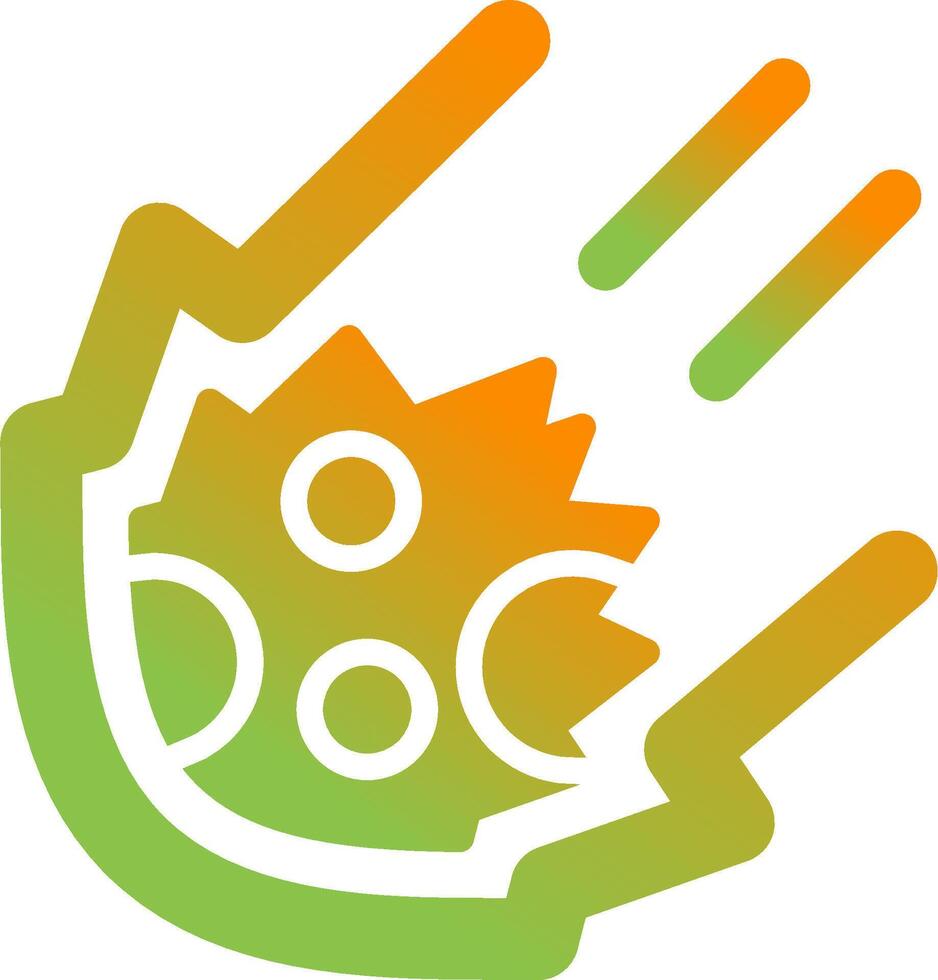 Meteor Vector Icon