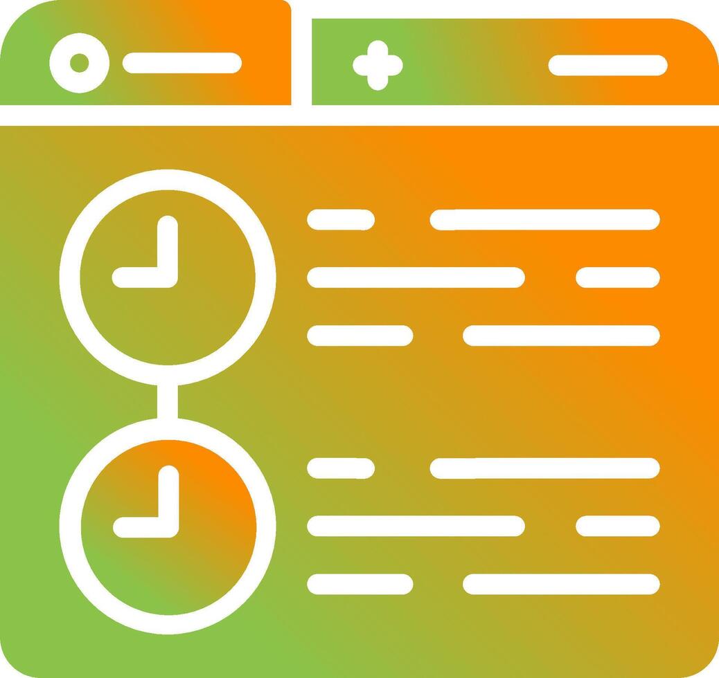 Timeline Vector Icon