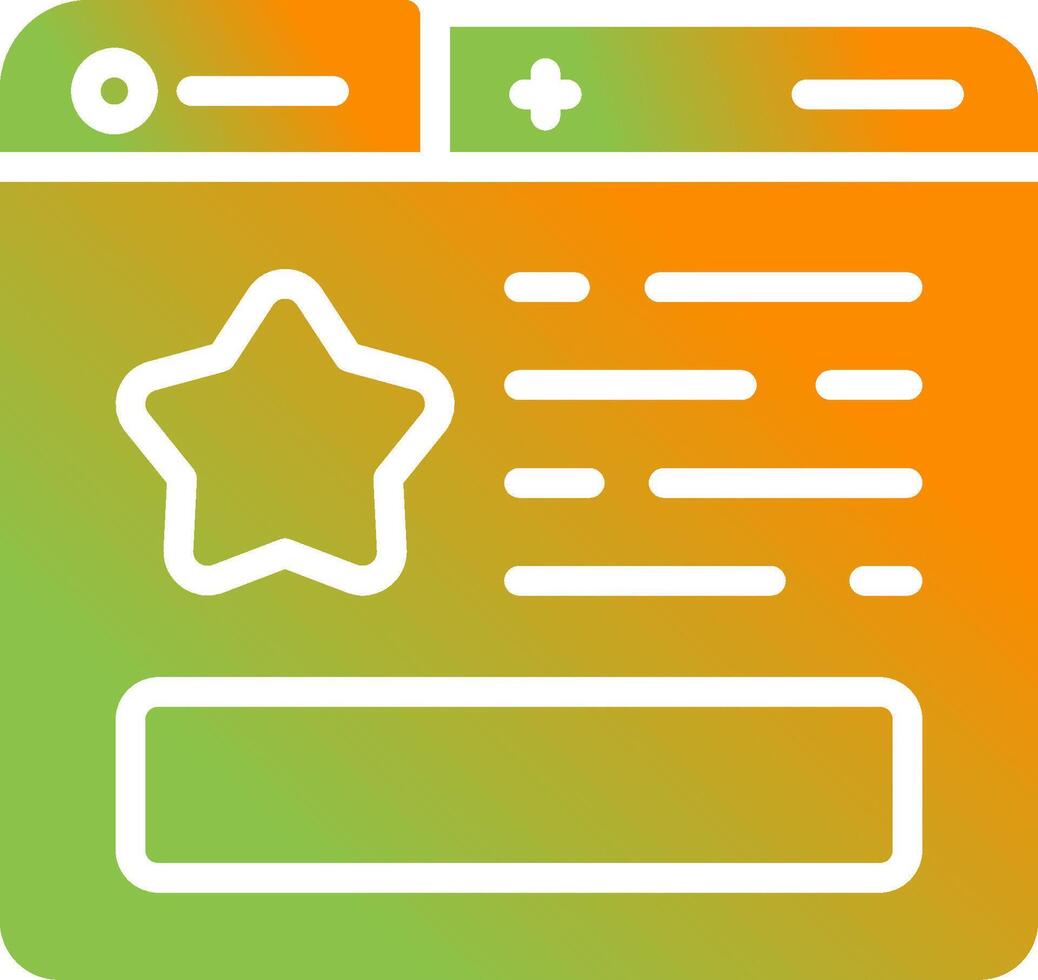 Favourite Page Vector Icon
