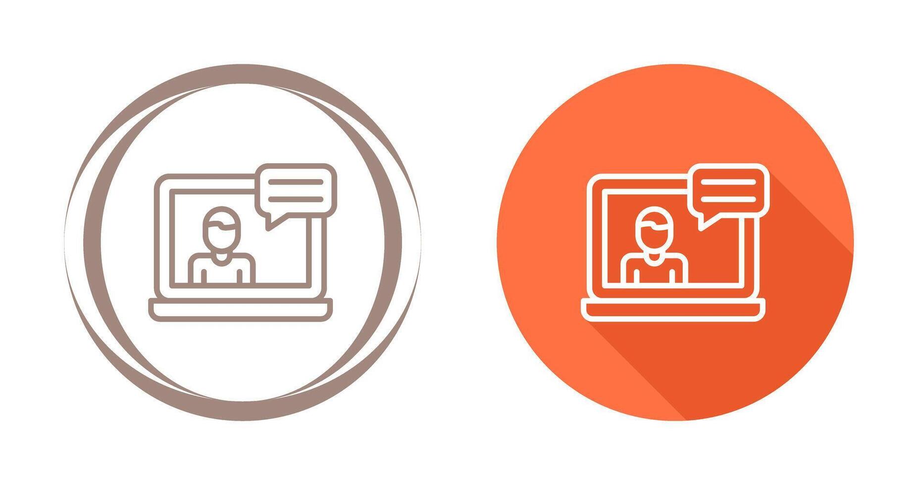 Web Conference Vector Icon