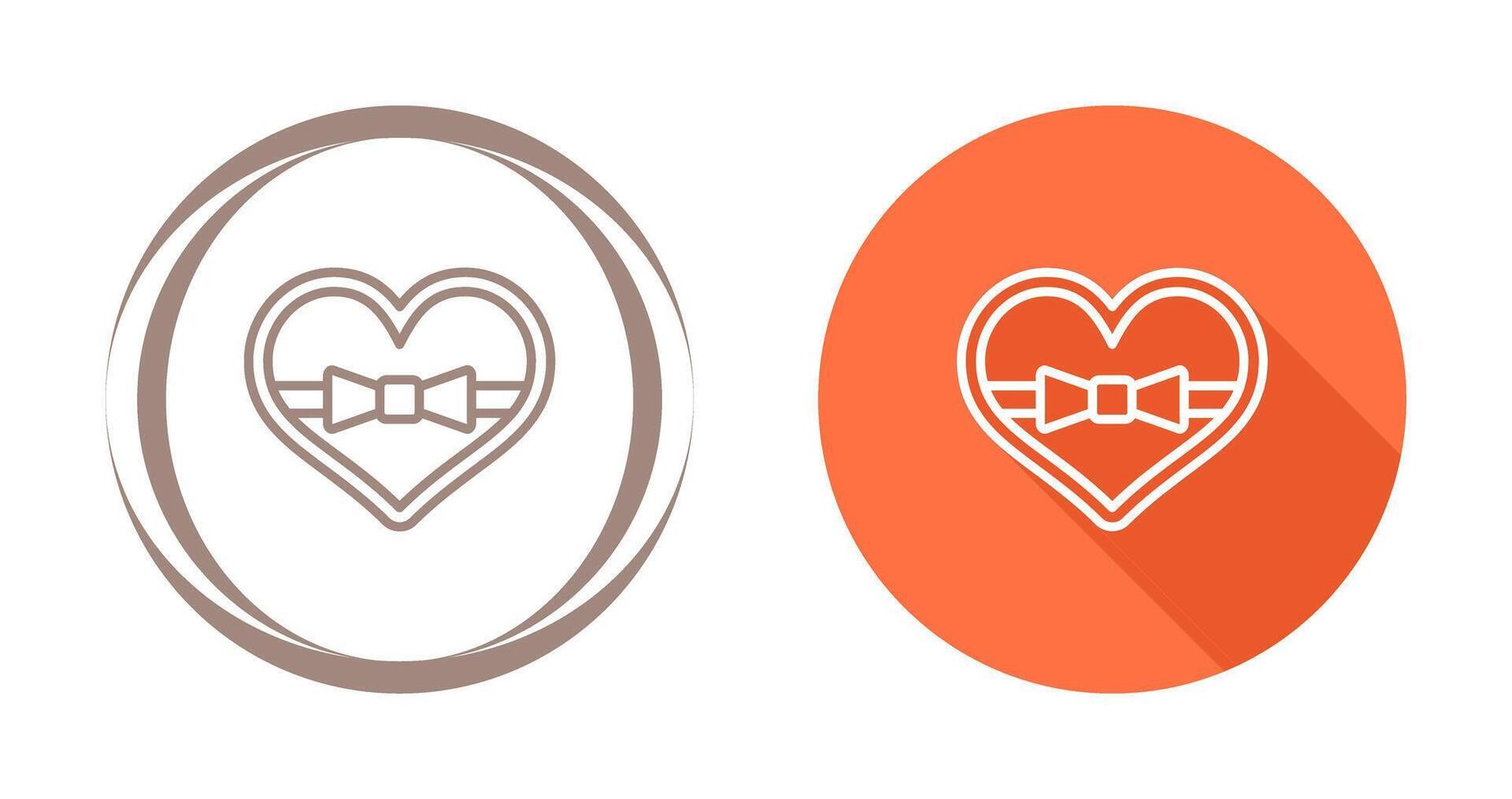 Heart shaped chocolates Vector Icon