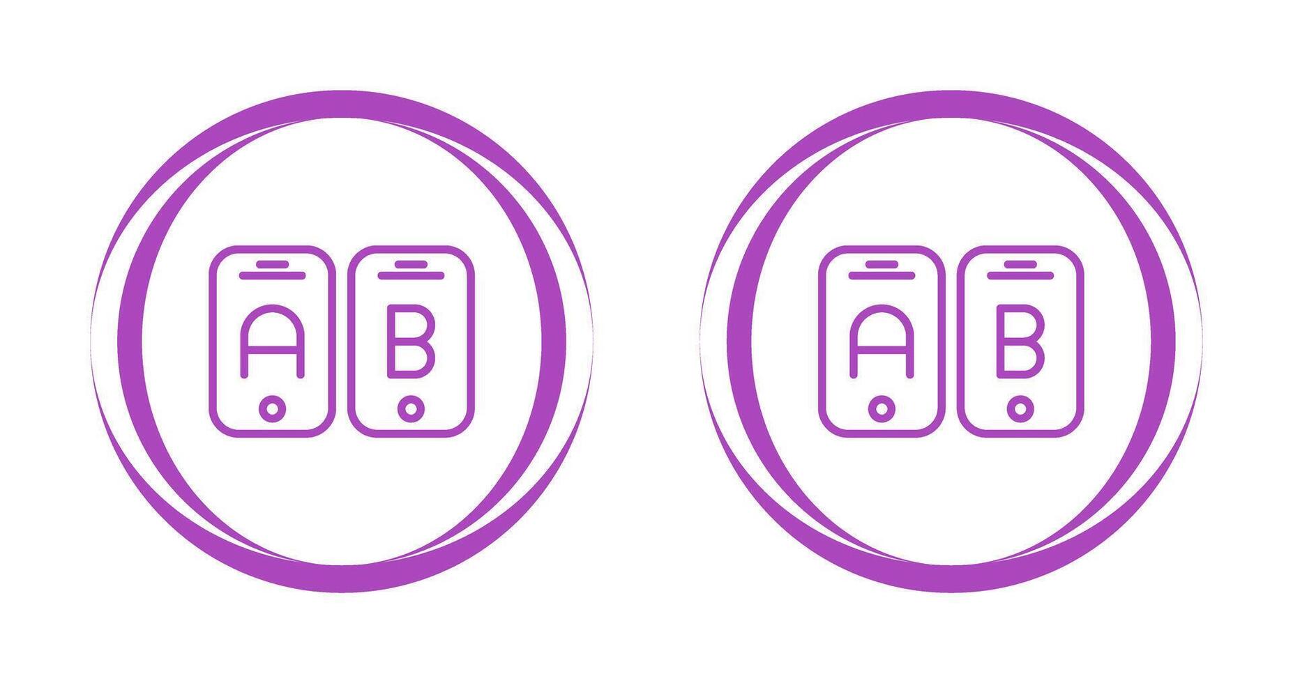 A B Testing Vector Icon