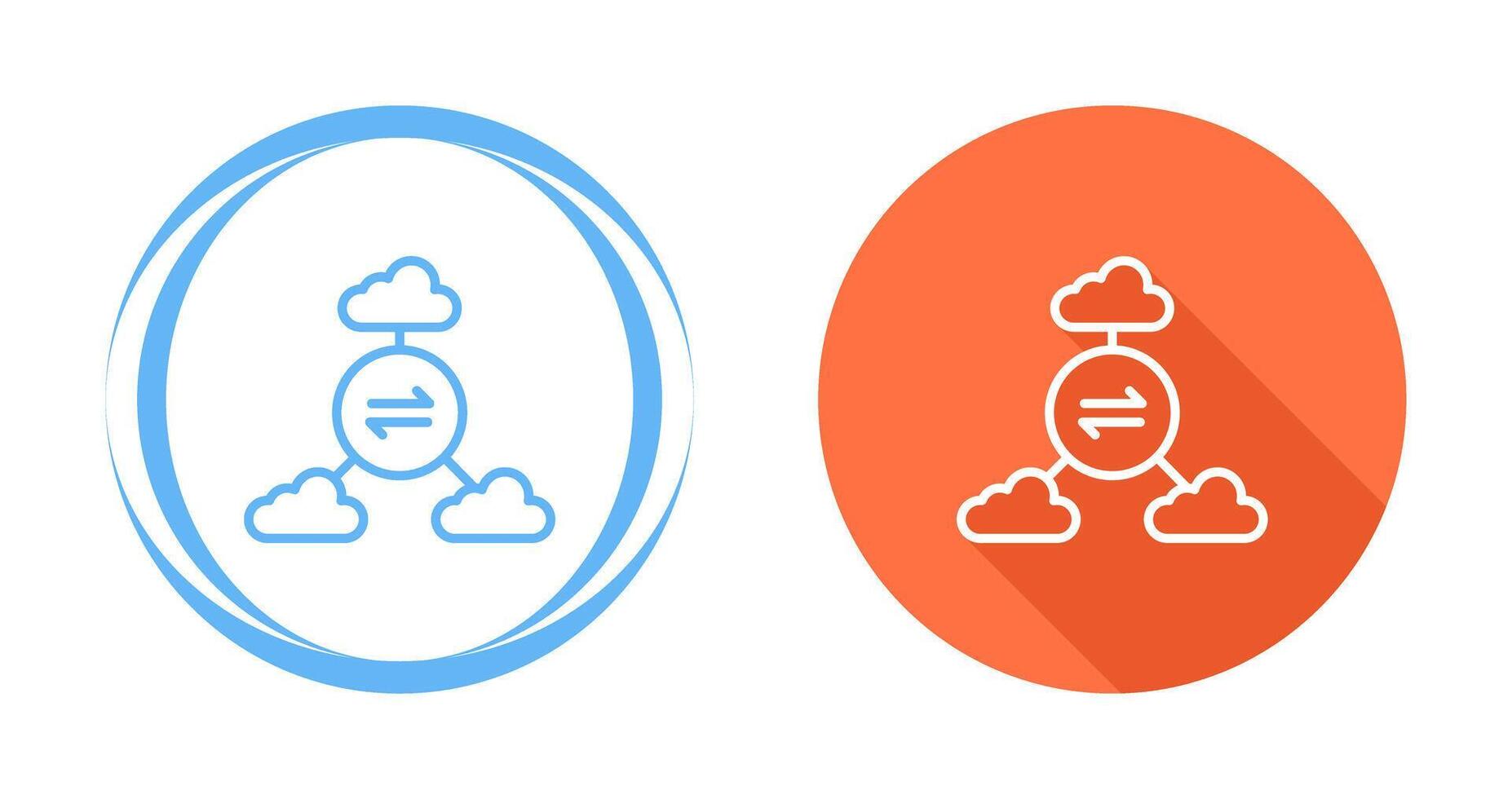 Multi-Cloud Vector Icon