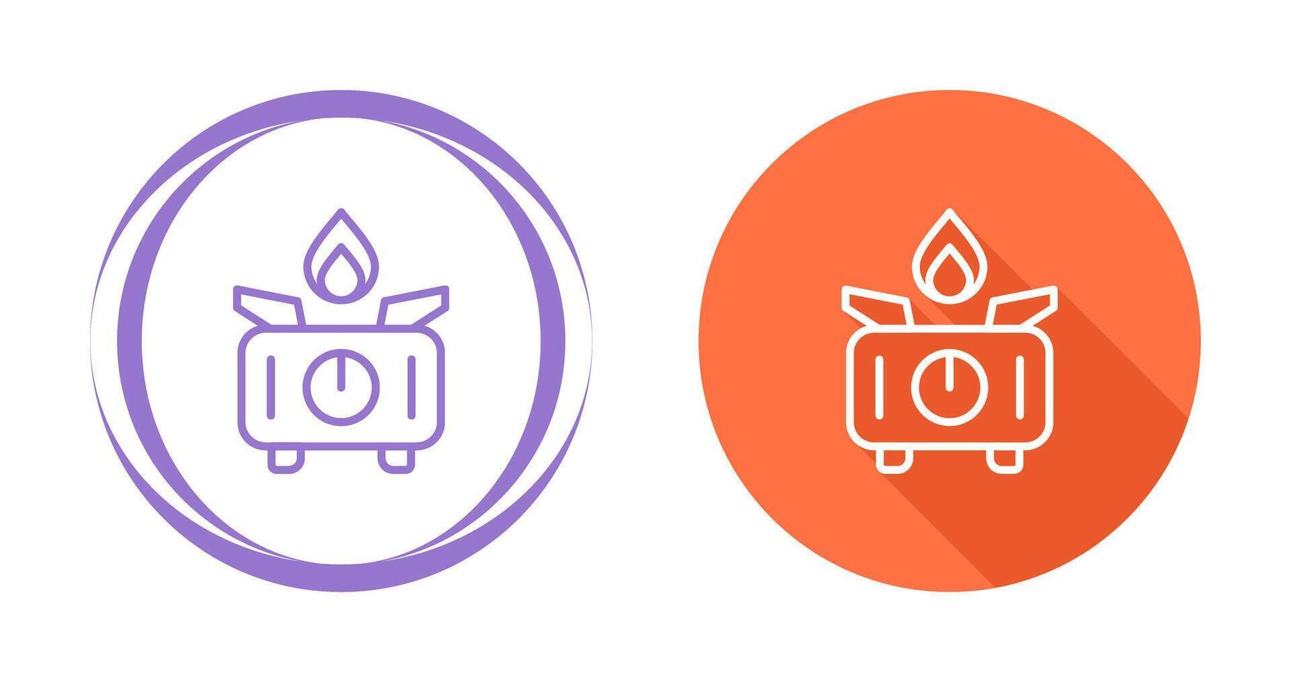 Portable stove Vector Icon