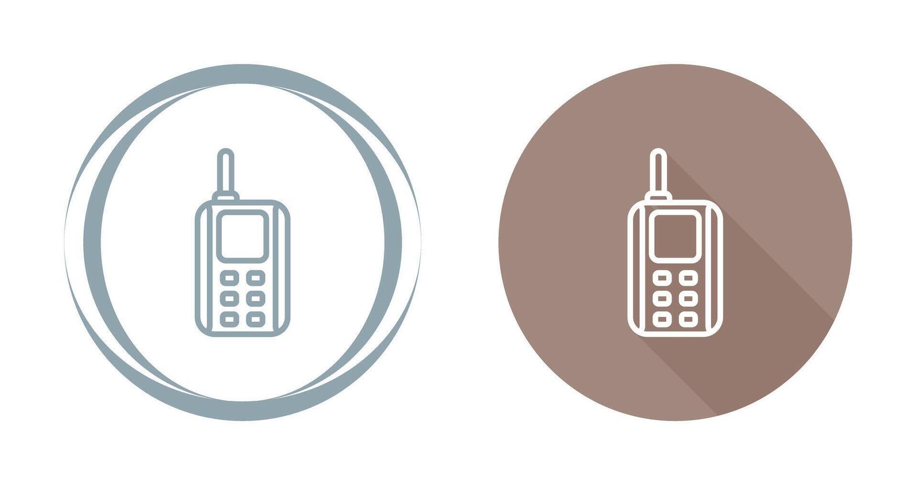 icono de vector de walkie-talkie