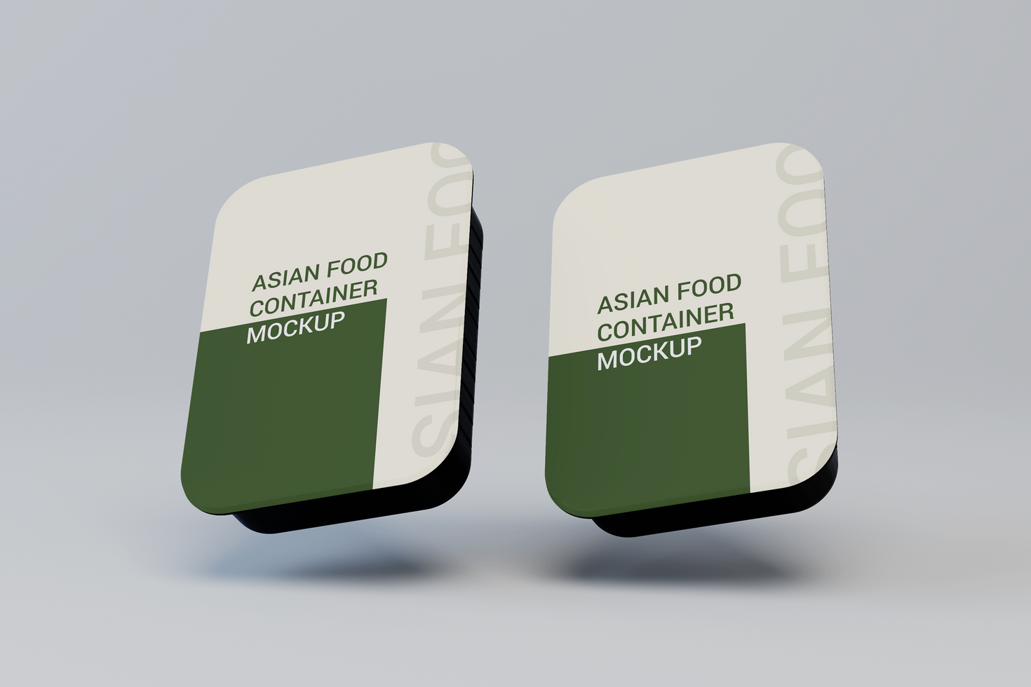 Takeaway Food Delivery Container Branding Mockup psd