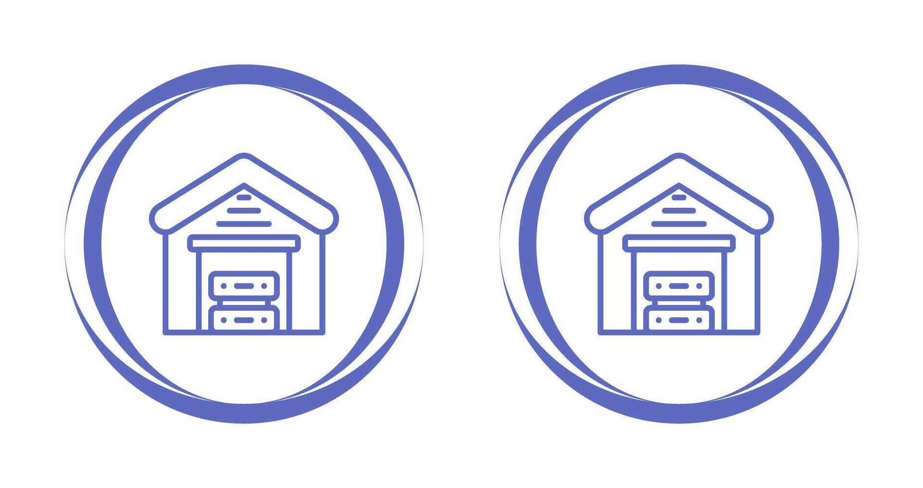 Data Warehouse Vector Icon