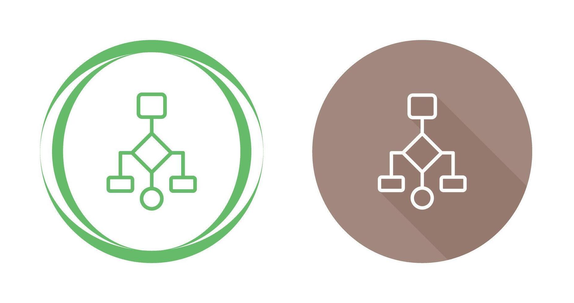 afinidad diagrama vector icono