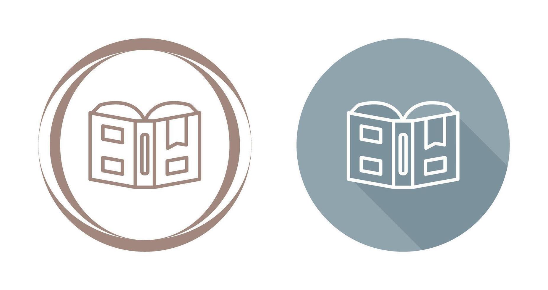 Open book with bookmark Vector Icon