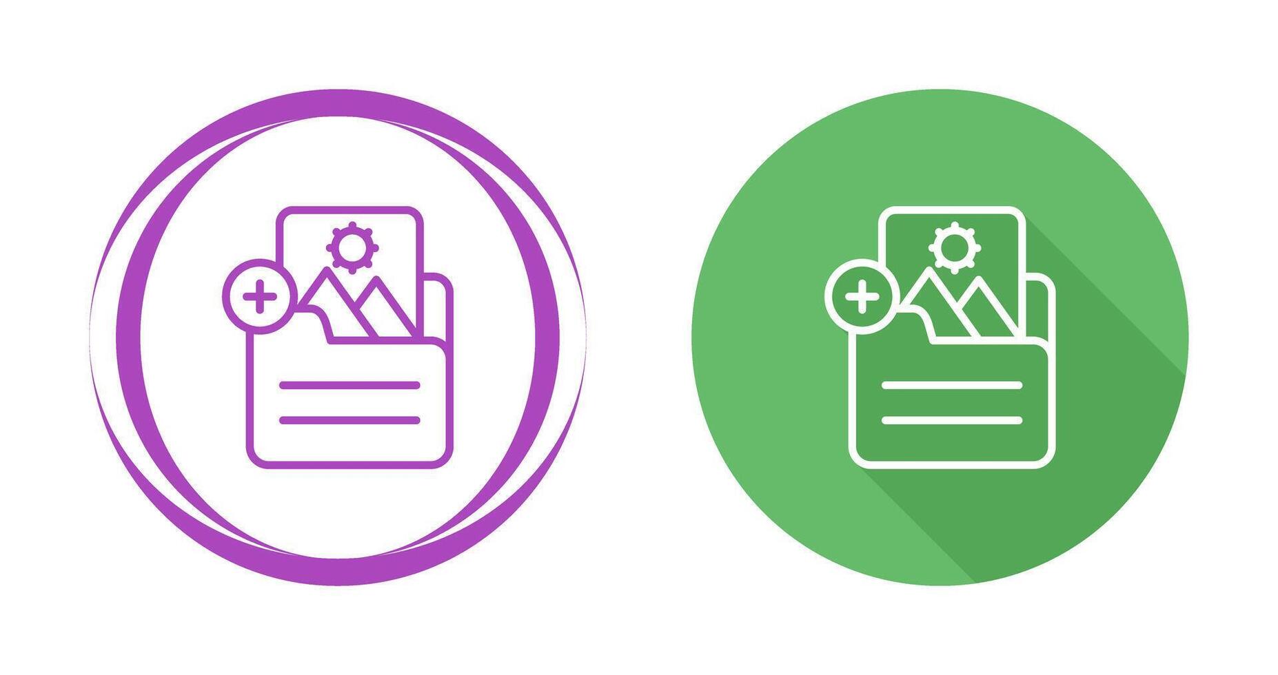 Document Insert Image Vector Icon