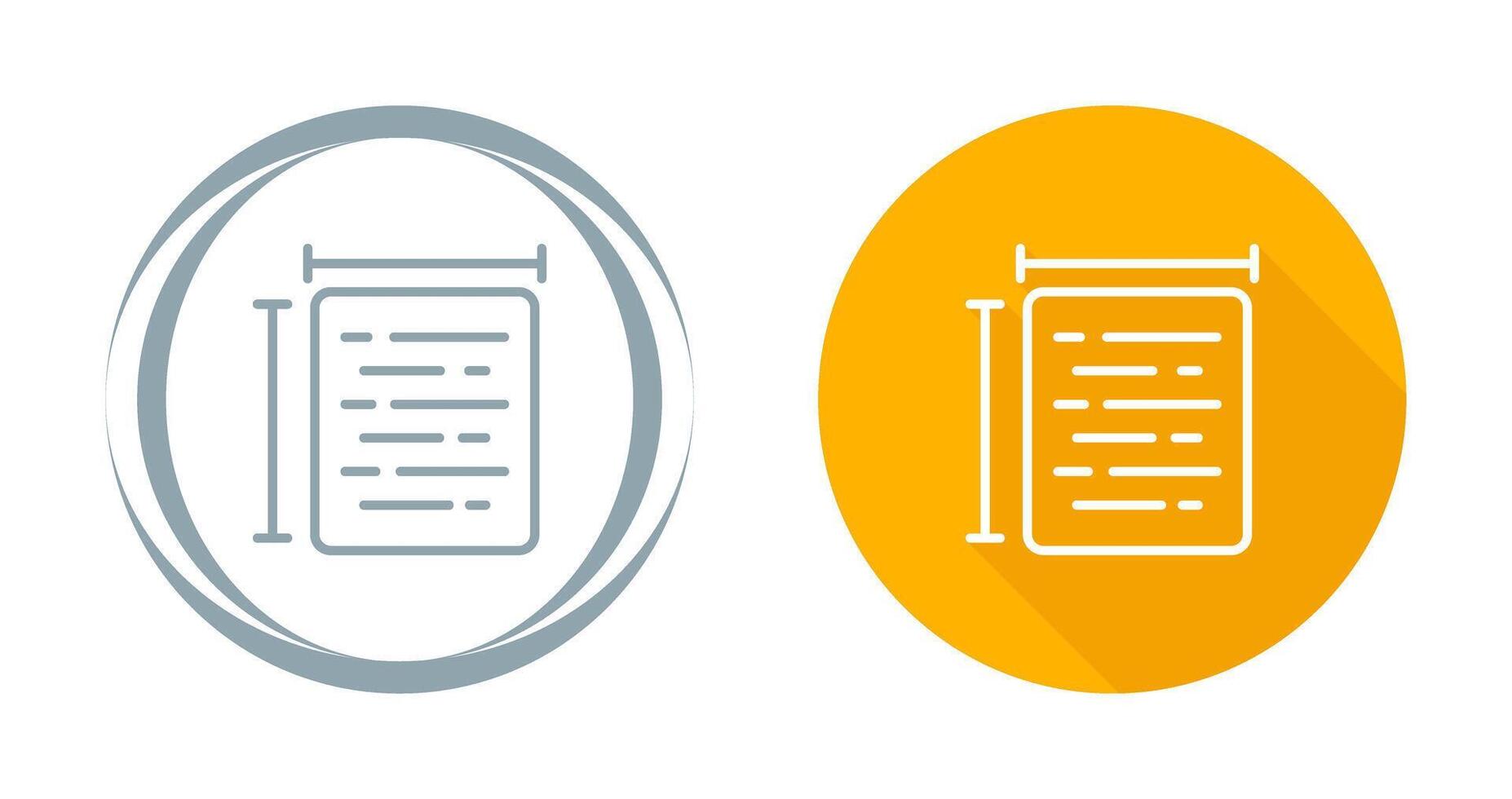 Document Size Vector Icon