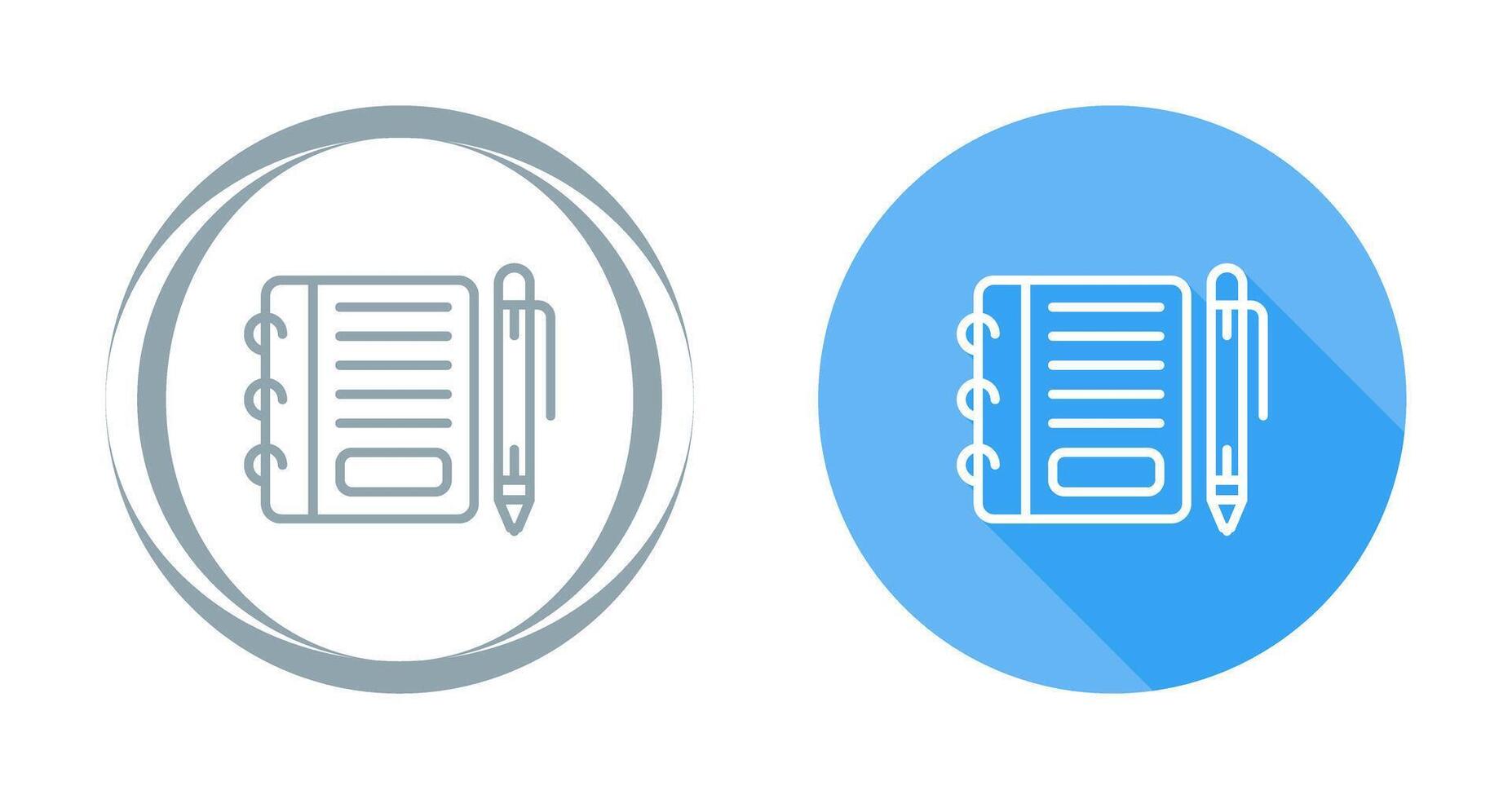 Notepad with pen Vector Icon