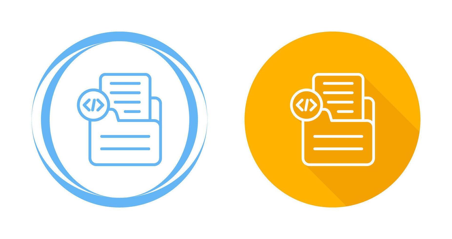 Document Insert Code Vector Icon