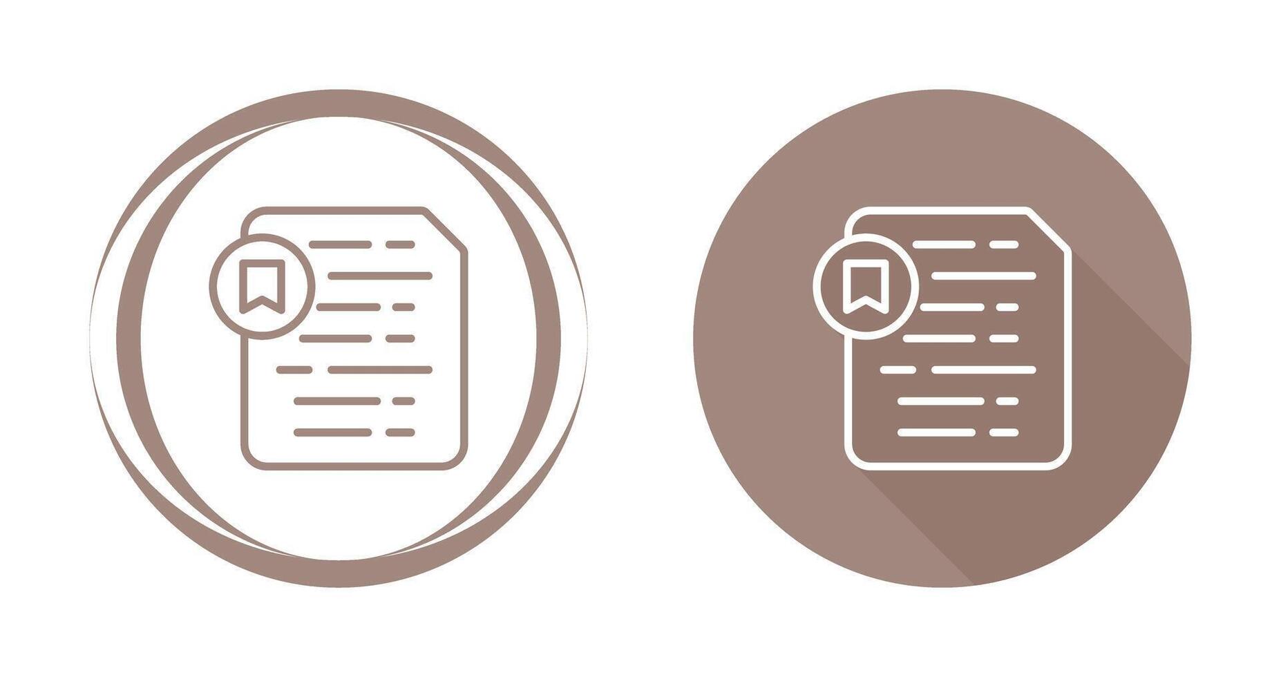 Document Insert Bookmark Vector Icon