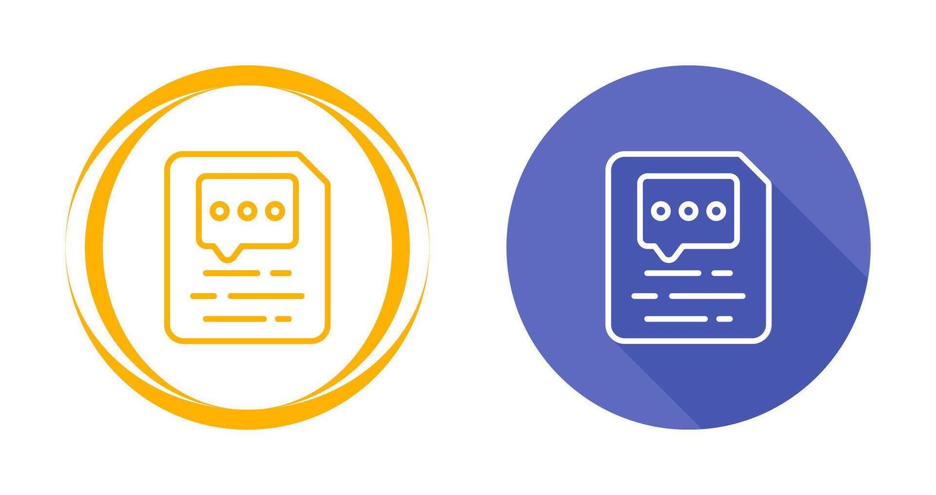 Document Insert Comment Vector Icon