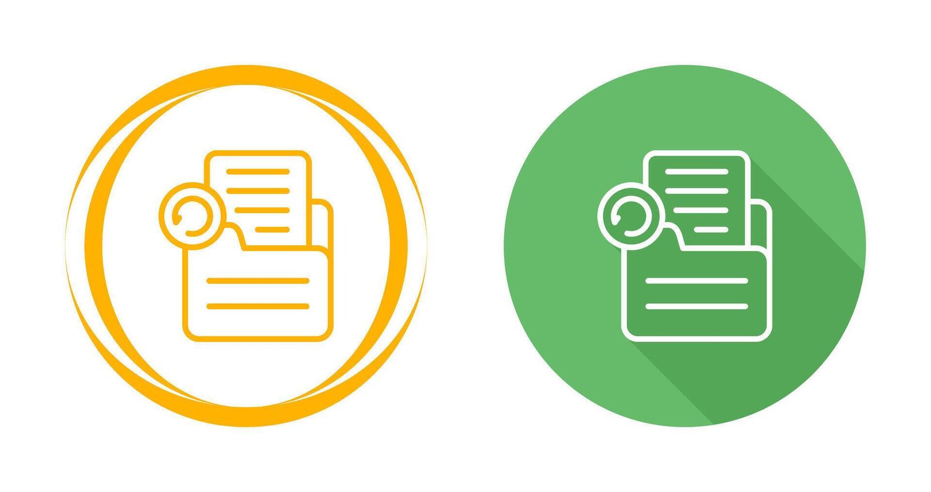 Document Undo Vector Icon