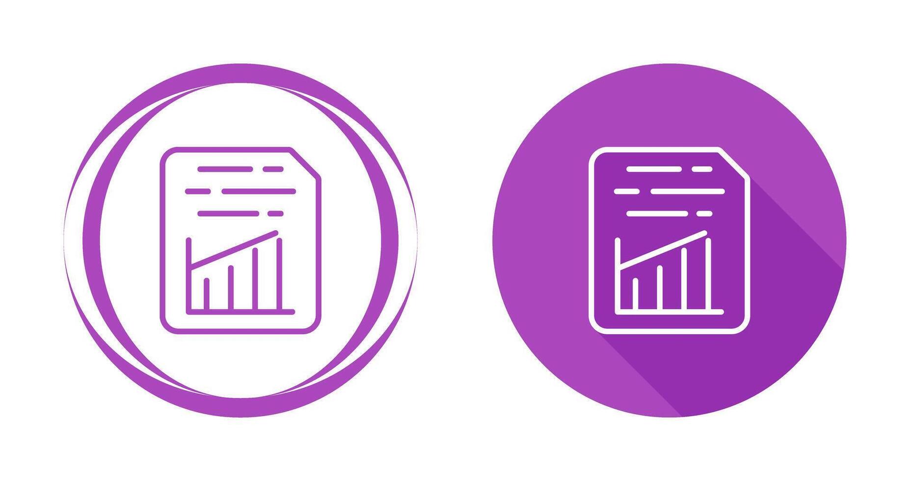 Document Insert Graph Vector Icon
