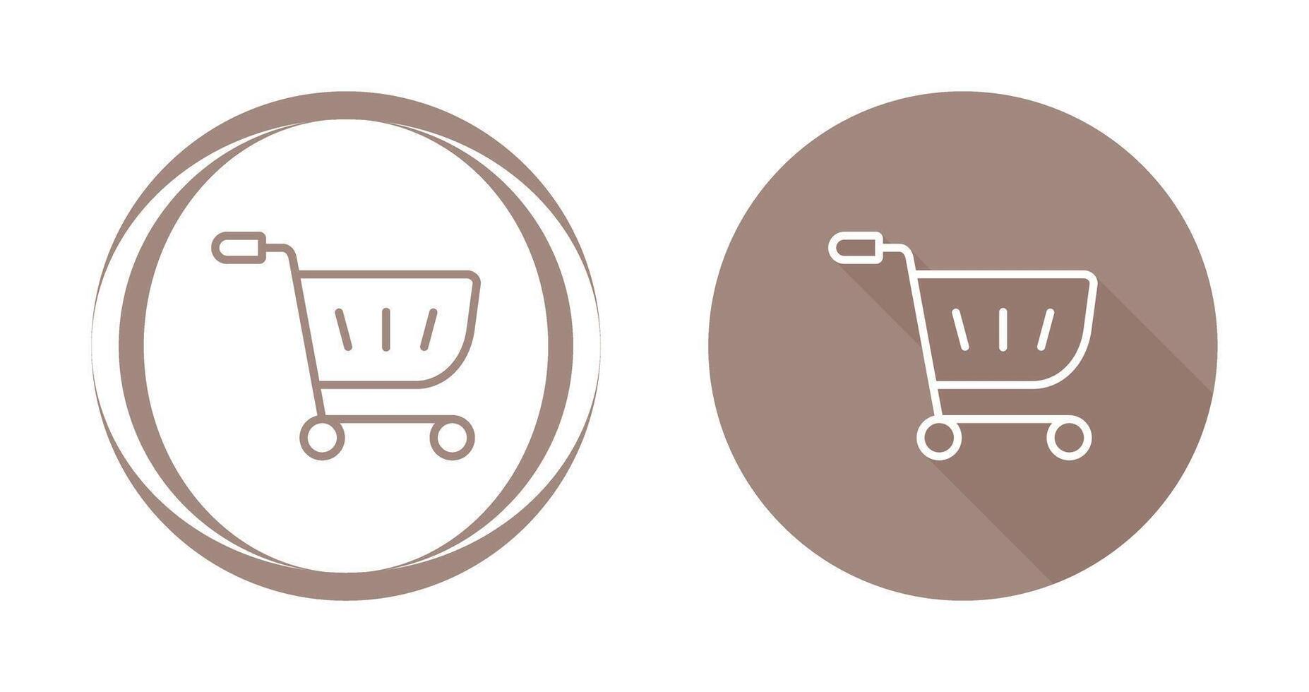 icono de vector de carrito de compras