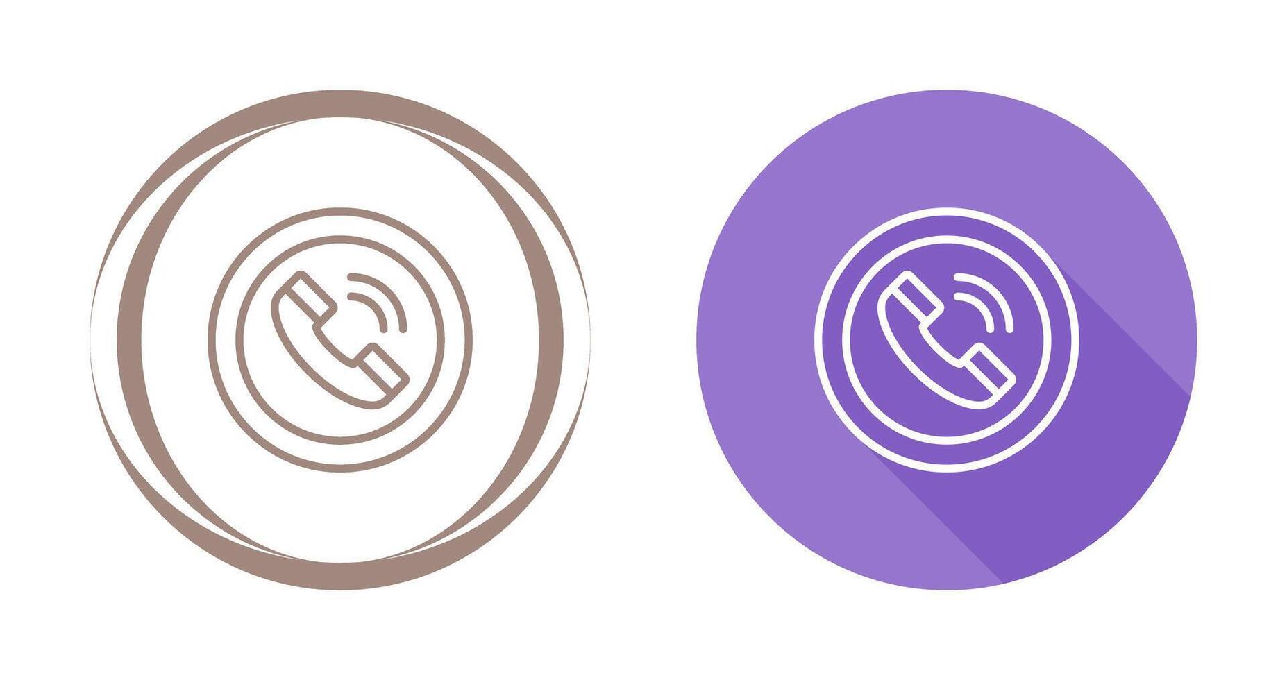 Circle Phone Vector Icon
