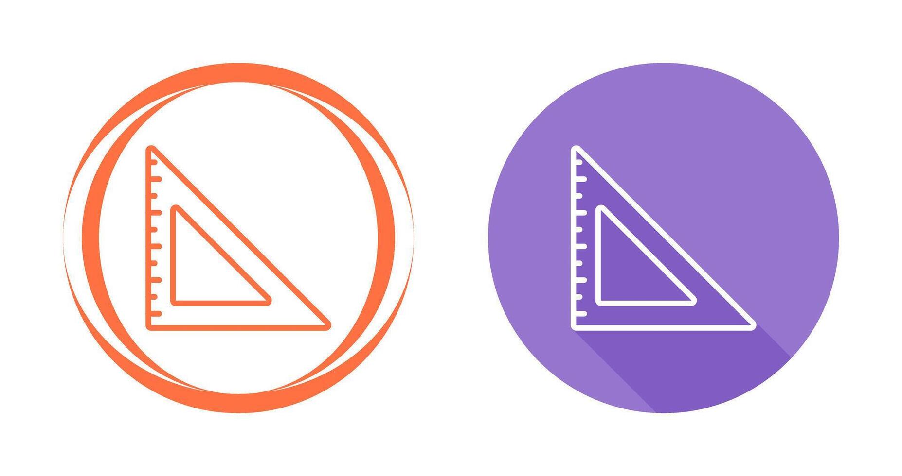Triangular Ruler Vector Icon