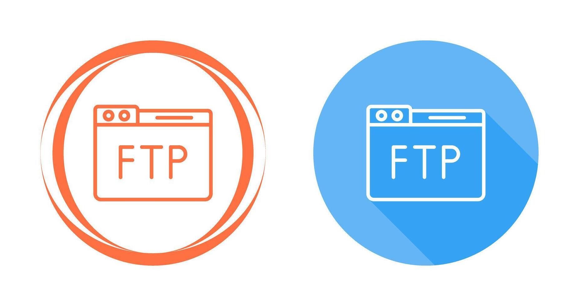 icono de vector ftp