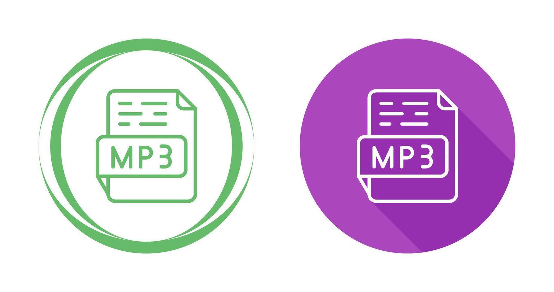 icono de vector de mp3